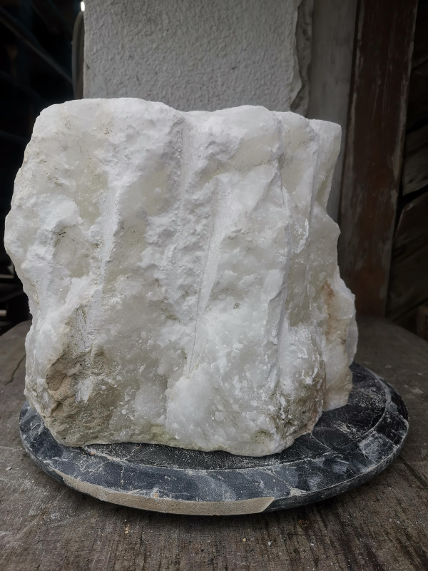 Alabaster; Einzelstck; transparent-wei; 19,900 kg