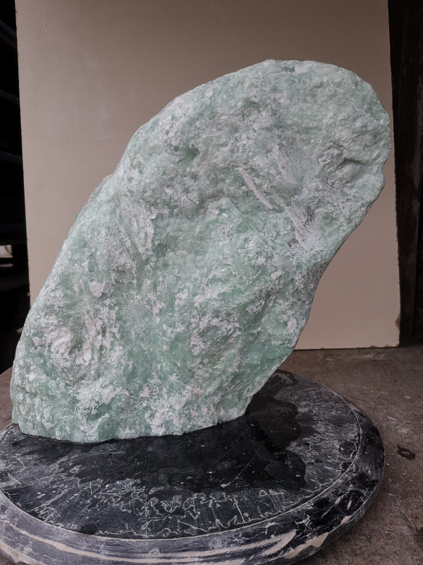 Speckstein; Einzelstck; aus Indien; trkis; 10,460 kg