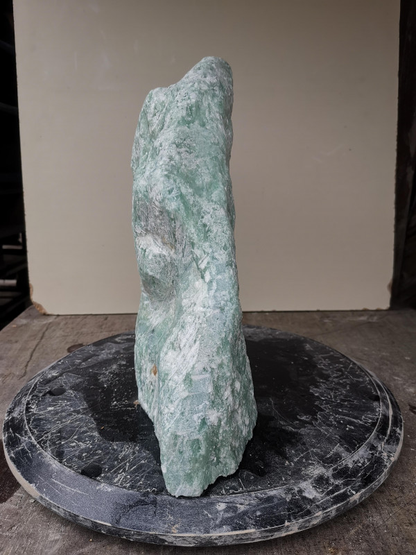 Speckstein; Einzelstck; aus Indien; trkis; 10,460 kg