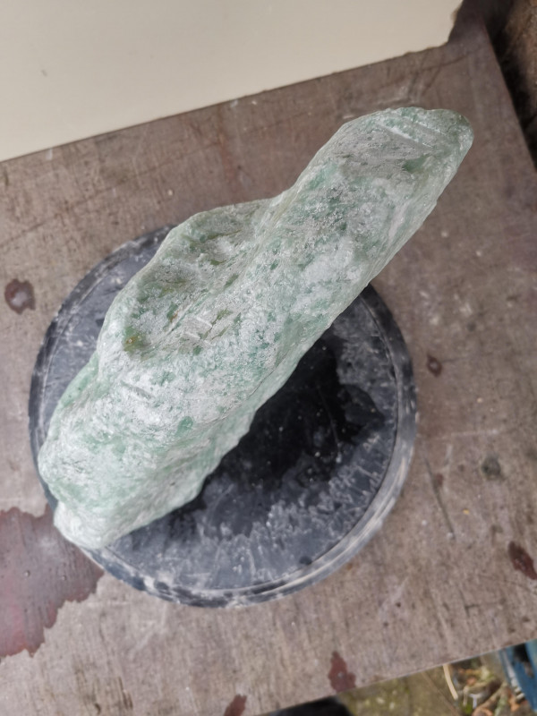 Speckstein; Einzelstck; aus Indien; trkis; 10,460 kg