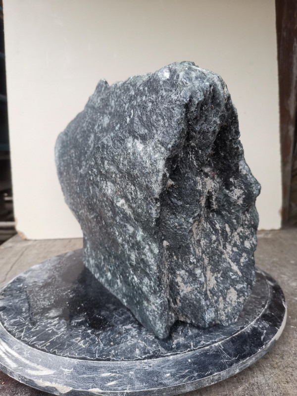 Speckstein; Einzelstck; aus China; schwarz; 14,710 kg