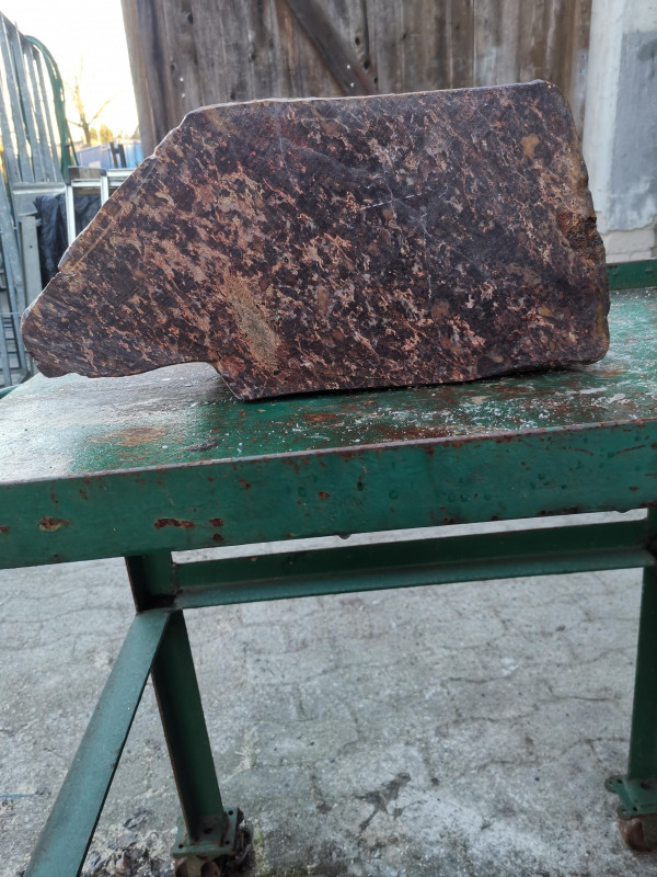 Speckstein, Einzelst�ck, aus Indien, violett, hart, 28,240 kg