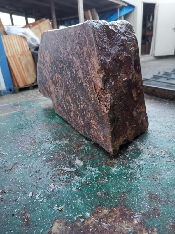 Speckstein, Einzelst�ck, aus Indien, violett, hart, 28,240 kg