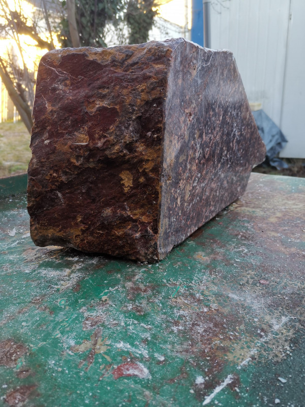 Speckstein, Einzelst�ck, aus Indien, violett, hart, 28,240 kg