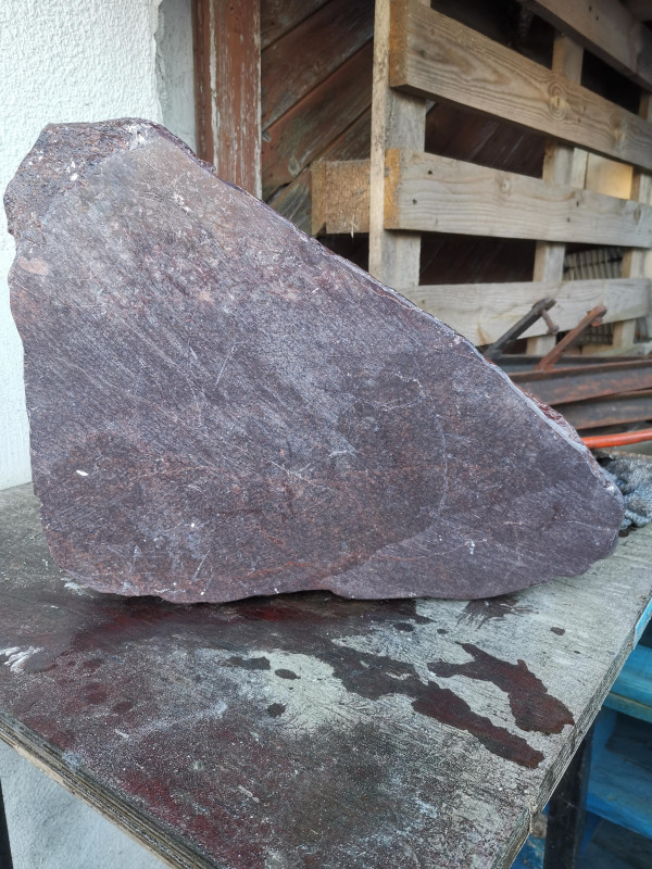 Speckstein, Einzelst�ck, aus Indien, violett, hart, 29,900 kg