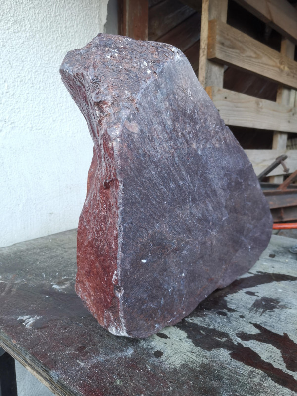 Speckstein, Einzelst�ck, aus Indien, violett, hart, 29,900 kg