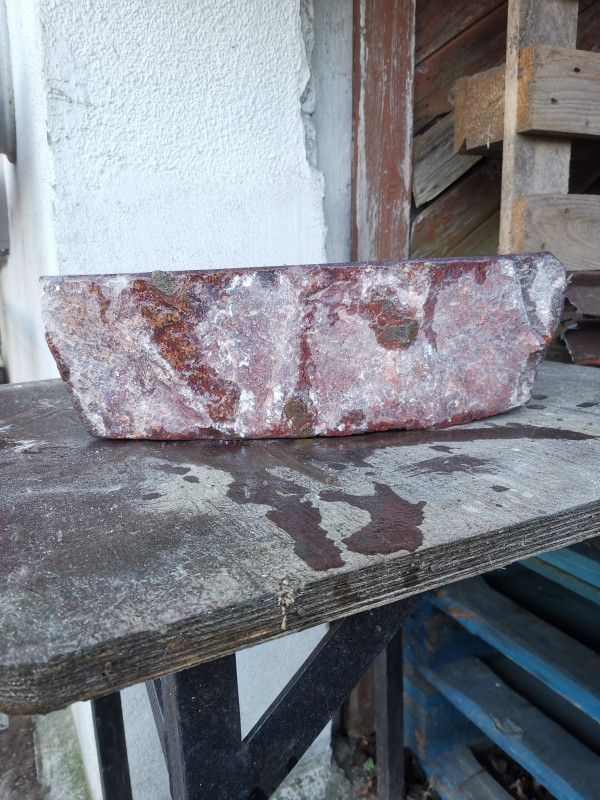 Speckstein, Einzelst�ck, aus Indien, violett, hart, 29,900 kg