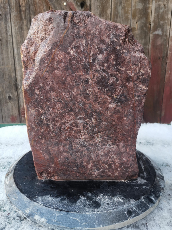 Speckstein; Einzelst�ck; aus Indien; violett; hart; 21,970 kg