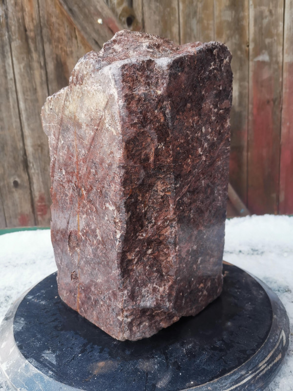 Speckstein; Einzelst�ck; aus Indien; violett; hart; 16,860 kg