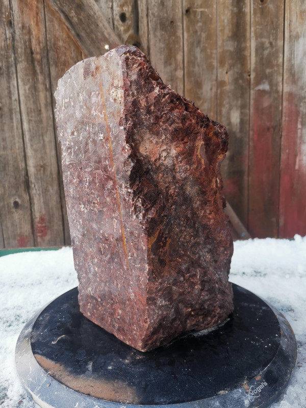 Speckstein; Einzelst�ck; aus Indien; violett; hart; 16,860 kg