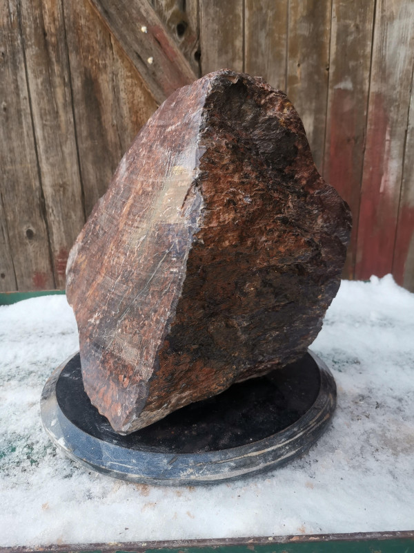 Speckstein; Einzelst�ck; aus Indien; violett; hart; 24,230 kg