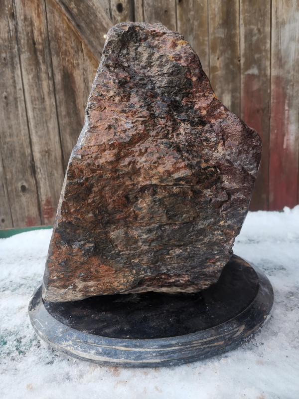 Speckstein; Einzelst�ck; aus Indien; violett; hart; 24,230 kg