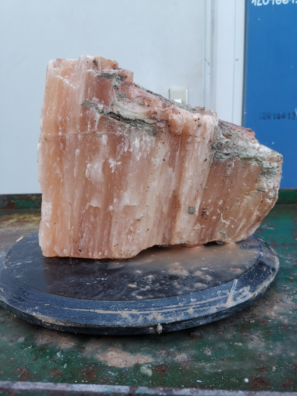 Selenit; Einzelst�ck; aus Marokko; orange; 13,460 kg