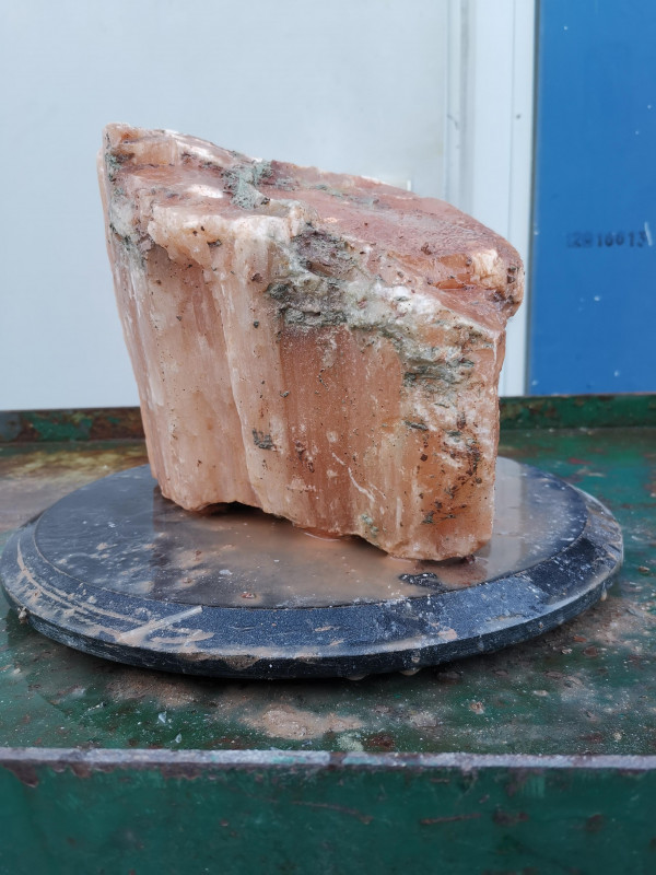 Selenit; Einzelst�ck; aus Marokko; orange; 13,460 kg