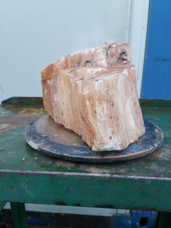 Selenit; Einzelst�ck; aus Marokko; orange; 13,460 kg