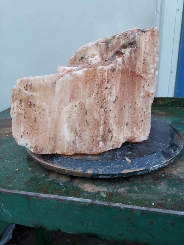 Selenit; Einzelst�ck; aus Marokko; orange; 13,460 kg