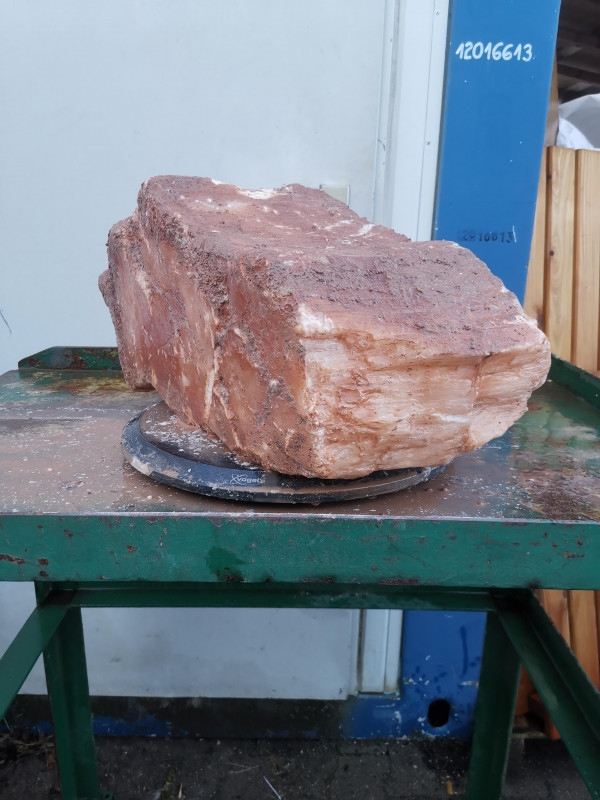 Selenit; Einzelst�ck; aus Marokko; orange; 29,890 kg