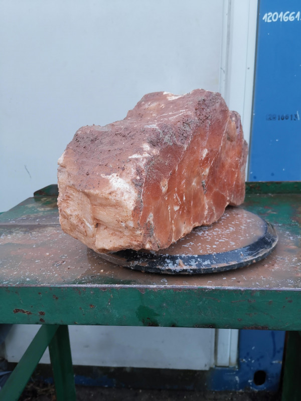 Selenit; Einzelst�ck; aus Marokko; orange; 29,890 kg