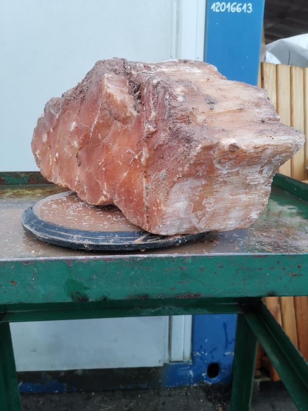 Selenit; Einzelst�ck; aus Marokko; orange; 29,890 kg