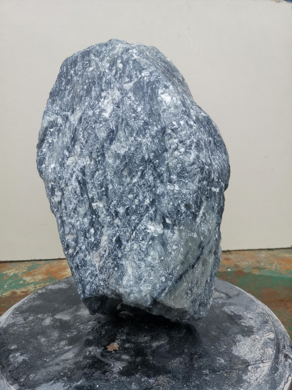 Speckstein; Einzelst�ck; China; schwarz-wei�; 16,380 kg