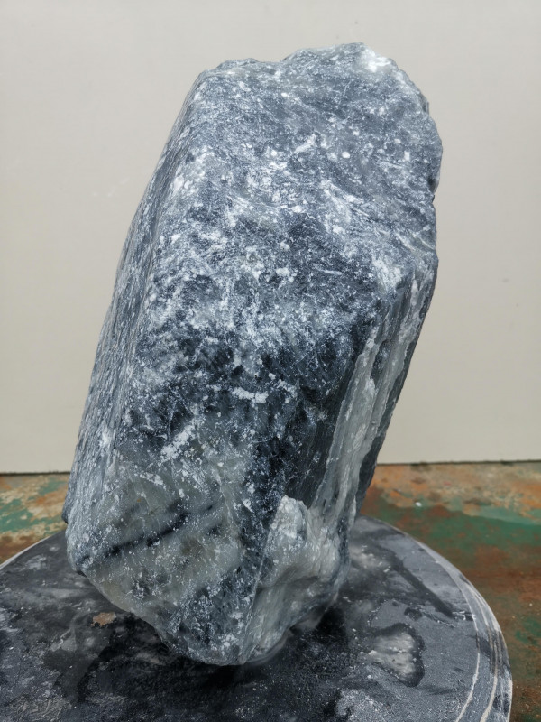 Speckstein; Einzelst�ck; China; schwarz-wei�; 16,380 kg