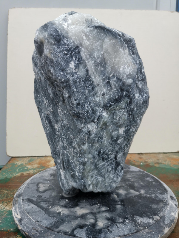 Speckstein; Einzelst�ck; China; schwarz-wei�; 16,380 kg