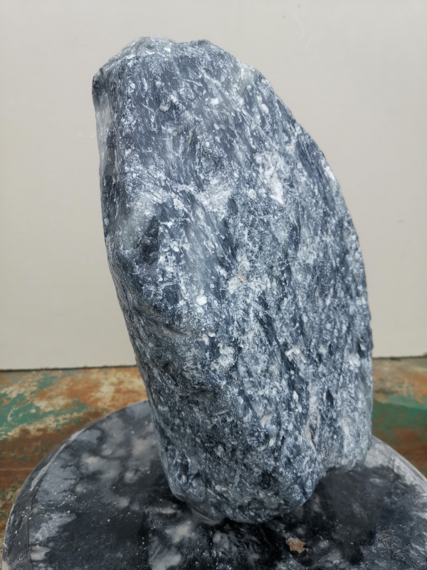 Speckstein; Einzelst�ck; China; schwarz-wei�; 16,380 kg