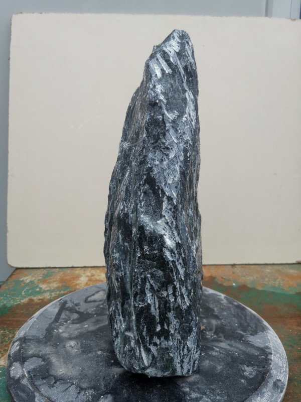 Speckstein; Einzelst�ck; aus Indien; dunkelgr�n; nicht geschnitten; 13,100 kg