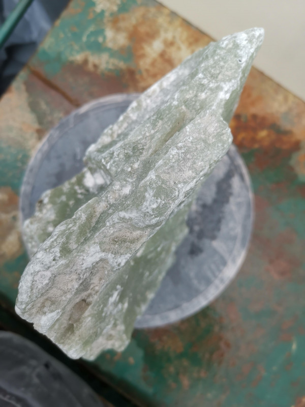 Speckstein; Einzelst�ck; aus Indien; Lemongr�n; 16,250 kg