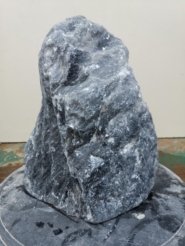 Speckstein; Einzelst�ck; aus China; schwarz-wei�; 12,260 kg