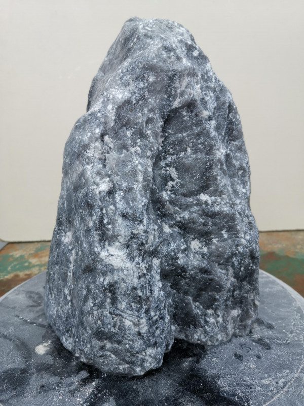 Speckstein; Einzelst�ck; aus China; schwarz-wei�; 12,260 kg