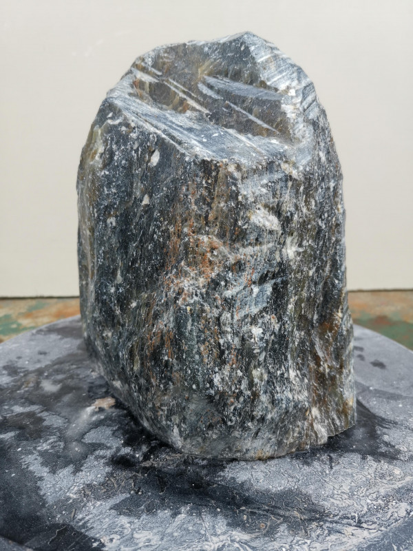 Speckstein; Einzelst�ck; aus Indien; gr�n Mix; �berwiegend gr�n; 6,090 kg