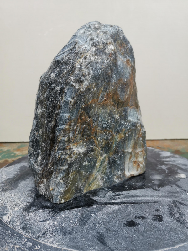 Speckstein; Einzelst�ck; aus Indien; gr�n Mix; �berwiegend gr�n; 6,090 kg