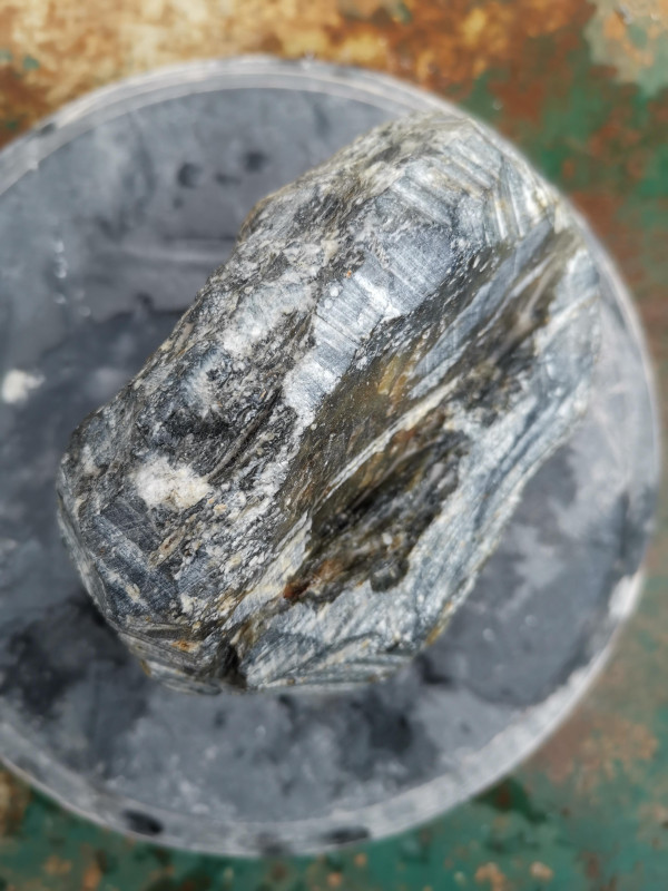 Speckstein; Einzelst�ck; aus Indien; gr�n Mix; �berwiegend gr�n; 6,090 kg