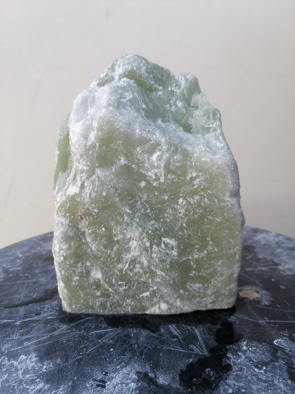 Speckstein; Einzelst�ck; aus Indien; Lemongr�n; 2,450 kg