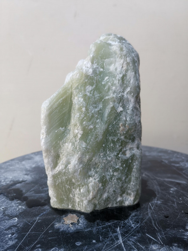 Speckstein; Einzelst�ck; aus Indien; Lemongr�n; 2,450 kg