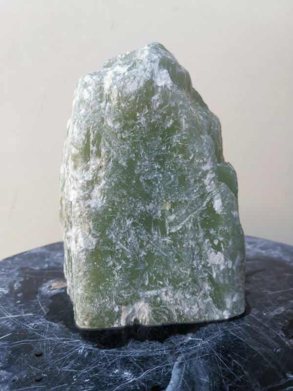 Speckstein; Einzelst�ck; aus Indien; Lemongr�n; 2,450 kg