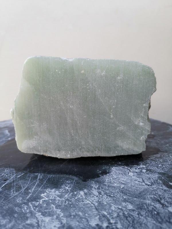 Speckstein; Einzelst�ck; aus Indien; Lemongr�n; 2,450 kg