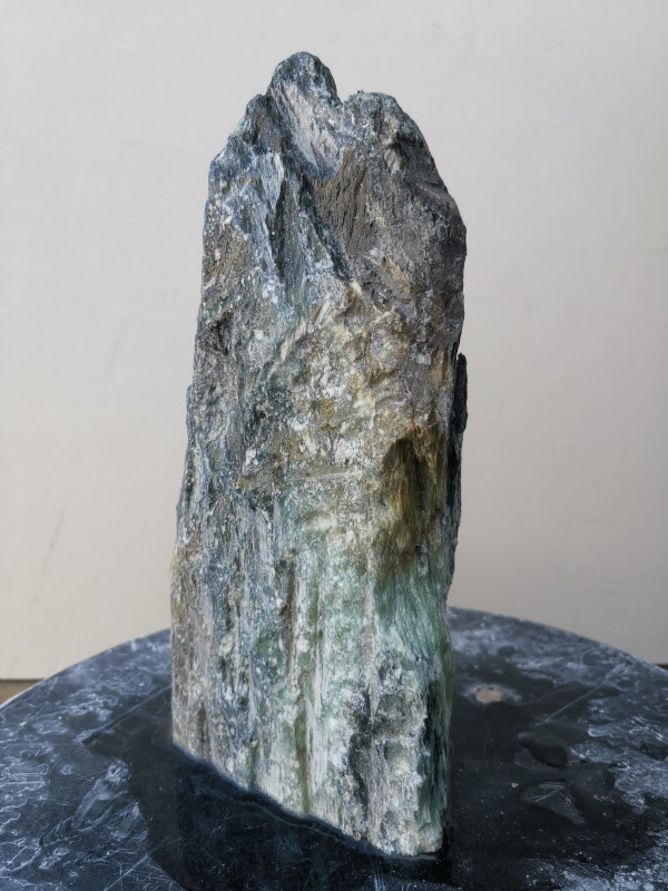 Speckstein; Einzelst�ck; aus Indien; t�rkis schwarz; 2,660 kg