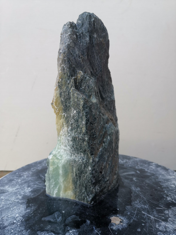 Speckstein; Einzelst�ck; aus Indien; t�rkis schwarz; 2,660 kg