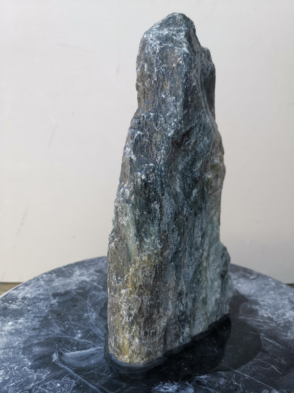 Speckstein; Einzelst�ck; aus Indien; t�rkis schwarz; 2,660 kg