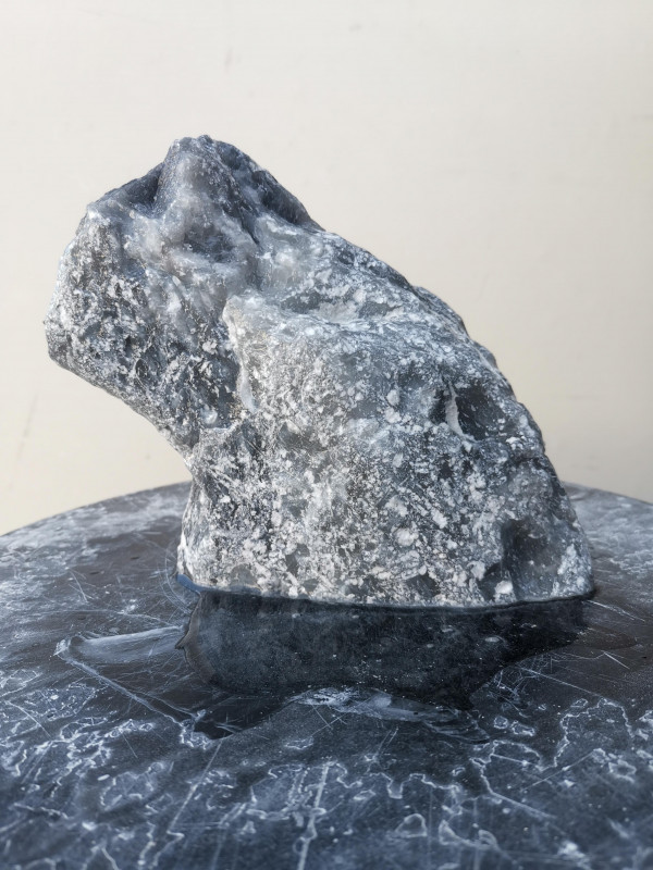 Speckstein; Einzelst�ck; aus China; schwarz wei�; 2,000 kg