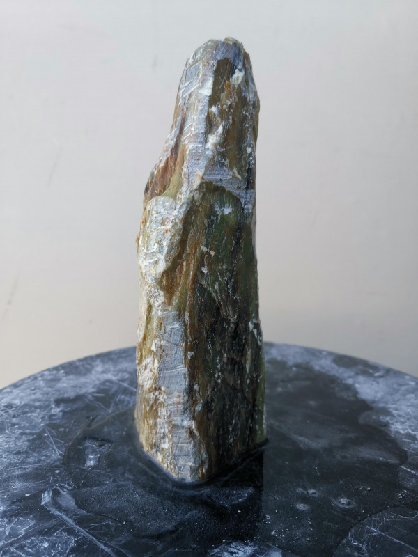 Speckstein; Einzelst�ck; aus Indien; gr�n Mix; 1,740 kg