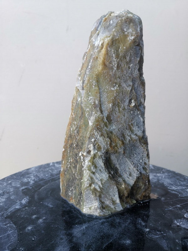 Speckstein; Einzelst�ck; aus Indien; gr�n Mix; 1,740 kg