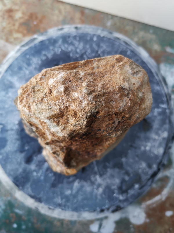 Speckstein; Einzelst�ck; aus Brasilien; brauner Farb Mix; 4,440 kg