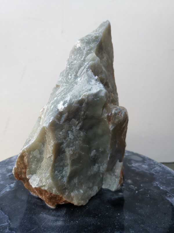 Speckstein; Einzelst�ck; aus Indien; dunkelgrau; harter Speckstein; 3,470 kg