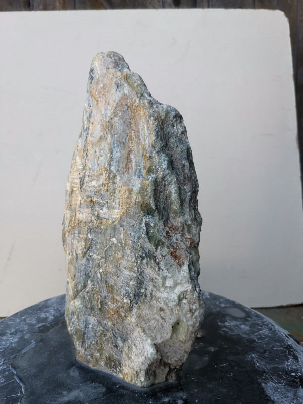 Speckstein; Einzelst�ck; aus Indien; gr�n Mix; 3,940 kg