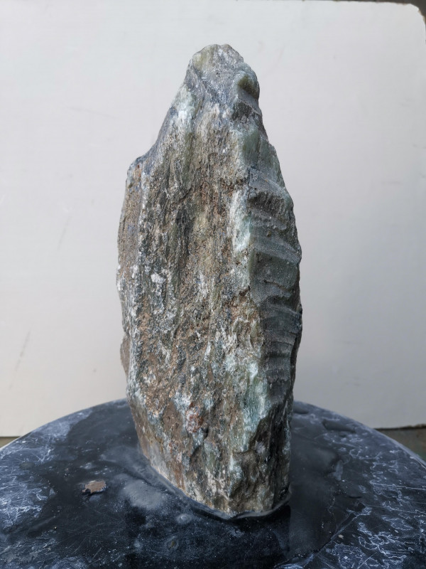 Speckstein; Einzelst�ck; aus Indien; gr�n Mix; 3,940 kg