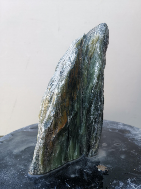 Speckstein; Einzelst�ck; aus Indien; gr�n Mix; 3,200 kg