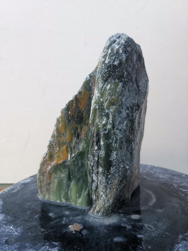 Speckstein; Einzelst�ck; aus Indien; gr�n Mix; 3,200 kg